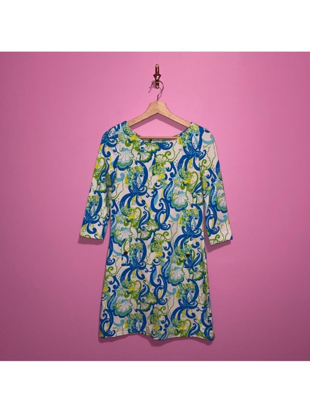Lilly Pulitzer Charlene Shift Dress Women’s‎ Size XS Crystal Coast Print - Picture 2 of 10